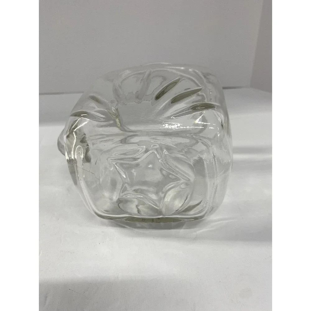 VTG MCM 50's 32 oz Square Federal Glass Juice Pitcher Atomic Sunrise Star 6